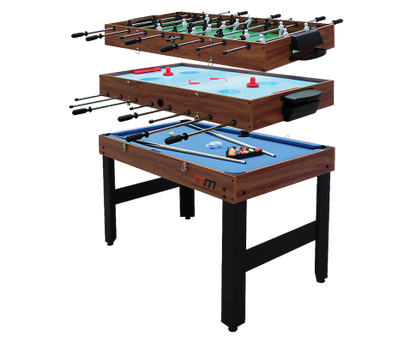 4FT 3-in-1 Games Foosball Soccer Hockey Pool Table