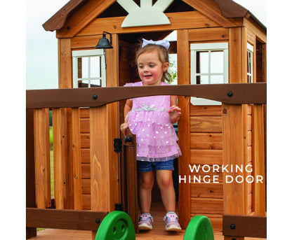 Backyard Discovery Echo Heights Cubby House with Slide