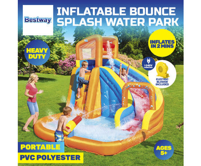 Bestway H2OGO! Inflatable Mega Water Park Pool Slide with Electric Blower