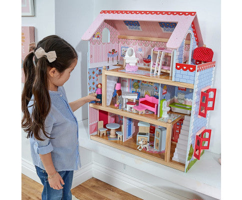 Doll Cottage with Furniture for kids