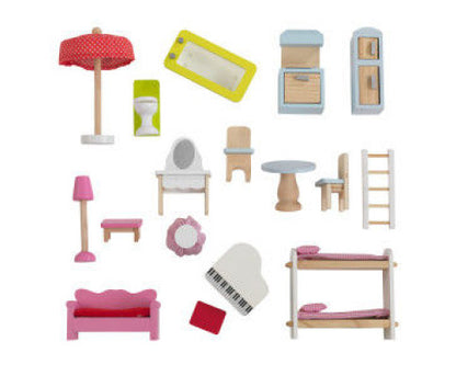 Doll Cottage with Furniture for kids