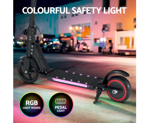 Electric Scooter 130W 16KM/H LED Light Folding Portable Riding Commuter