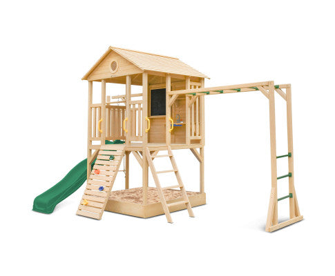 Lifespan Kids Kingston Cubby House with 2.2m Green Slide