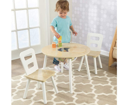 Round Table and 2 Chair Set for children