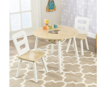 Round Table and 2 Chair Set for children